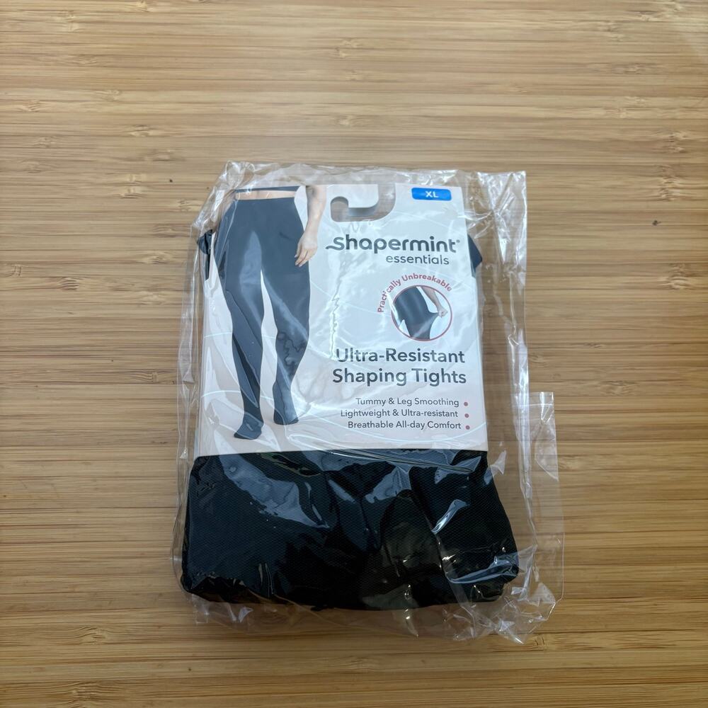 Shapermint Essentials Ultra Resistant Shaping Tights XL Black NWT